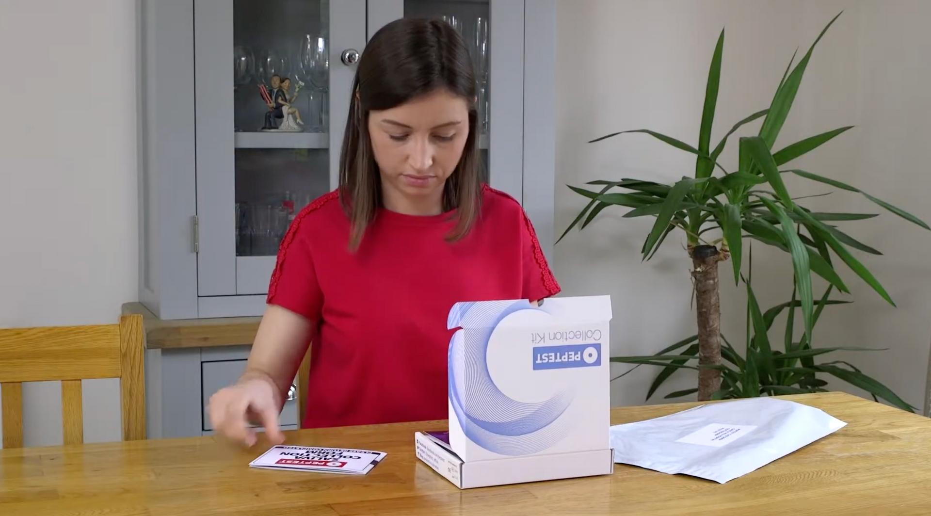 Load video: Peptest measures the presence of a stomach enzyme called pepsin in a sample of your saliva for diagnosing reﬂux.