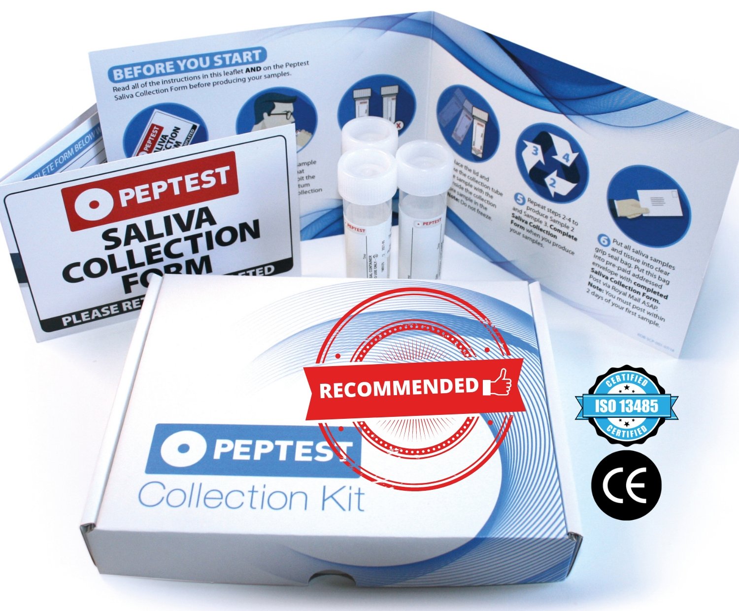 Peptest reflux diagnostic pack (THREE saliva tubes) - Peptest Australia and New Zealand